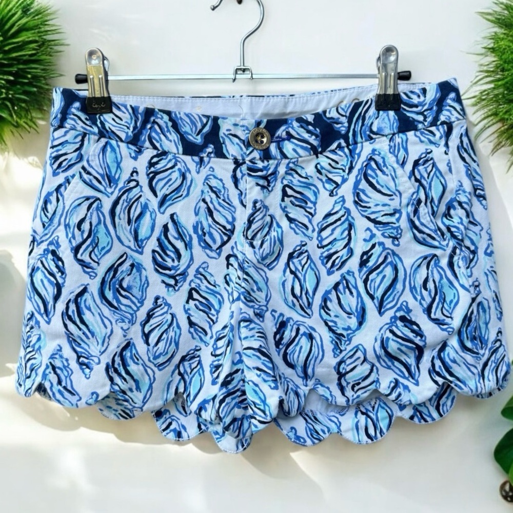 Lilly Pulitzer Buttercup Scallop Shorts 00 - Picture 2 of 3